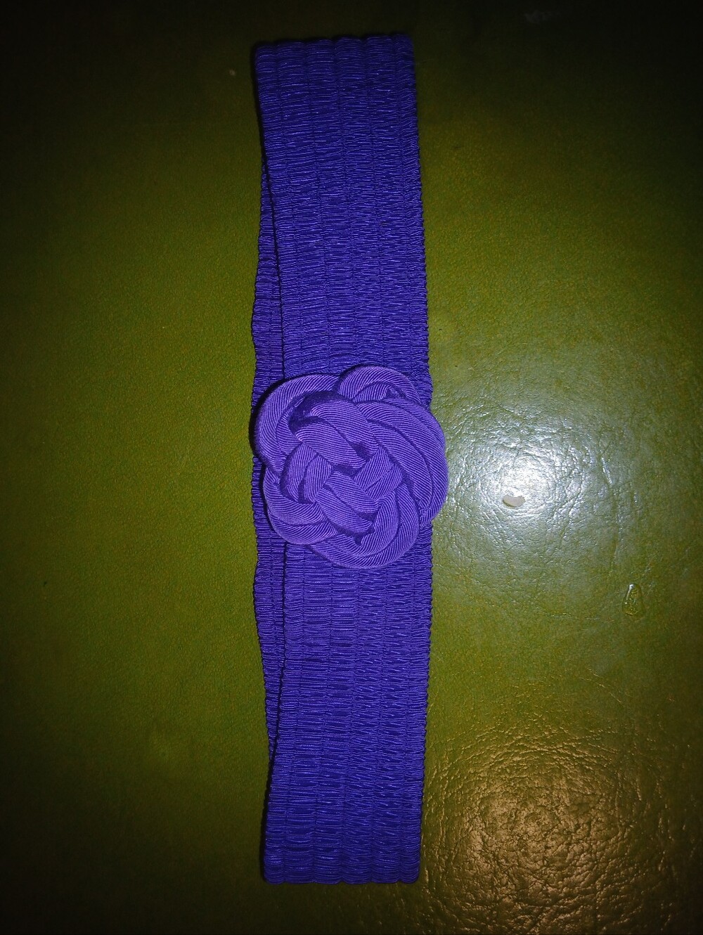 Beautiful Purple W/ Rose  Child 24in Belt. Perfect For A Child. Or Small Woman.